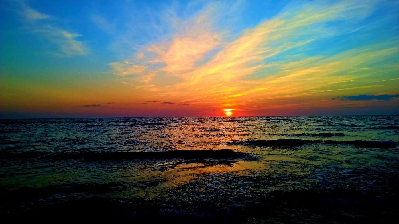 Sunrise by the sea