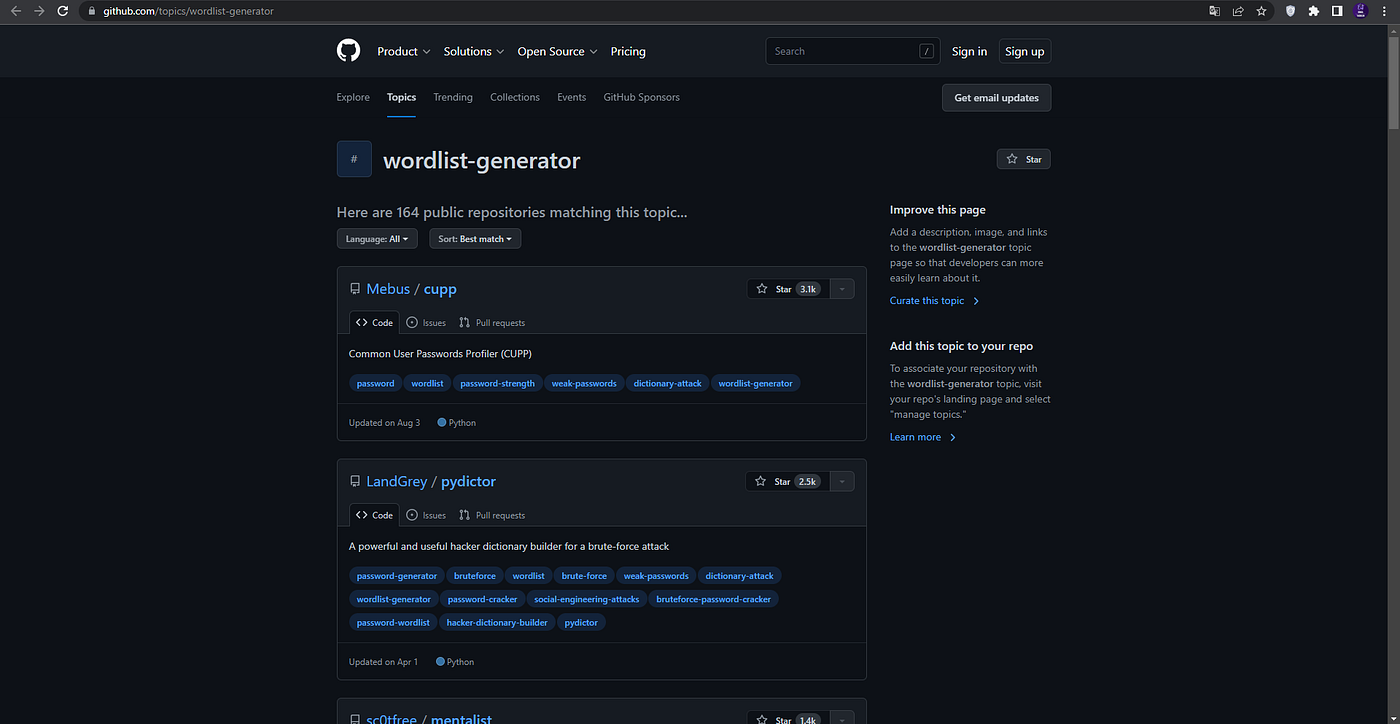 Creating a Custom Worldlist for Brute Force | by Ismail Tasdelen |  DataBulls | Medium
