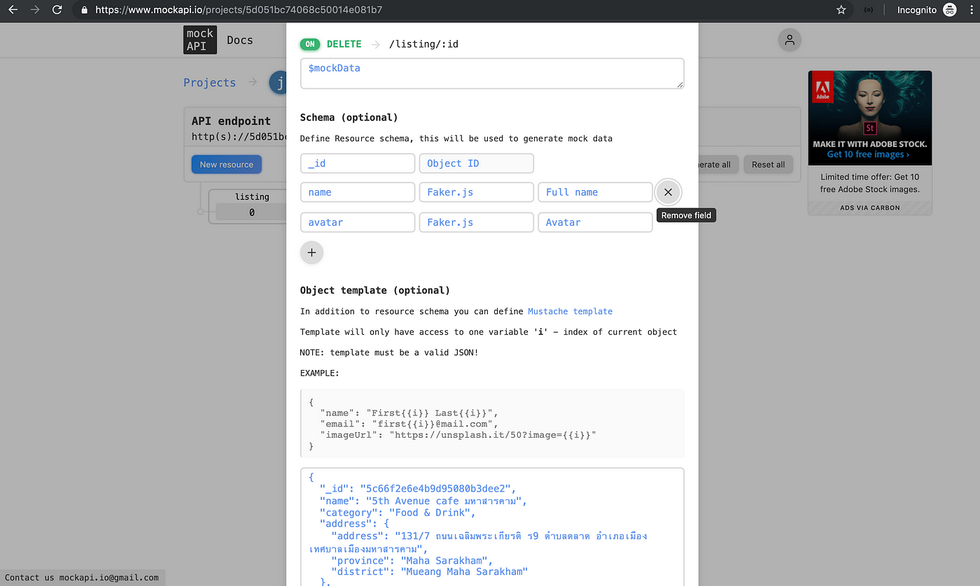 Download มาทำ Mockup JSON API ใน 1 นาที ด้วย mockapi.io ไว้เล่นกันเถอะ | by Ans (คำตอบ) | Medium