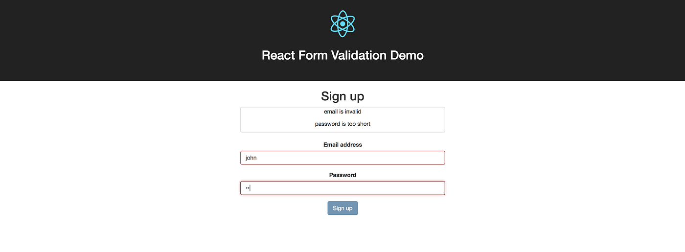 How to do Simple Form Validation in #Reactjs | by Hrishi Mittal ...