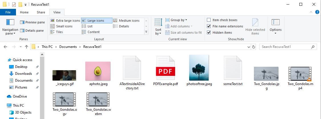 Deleted files now recovered and saved