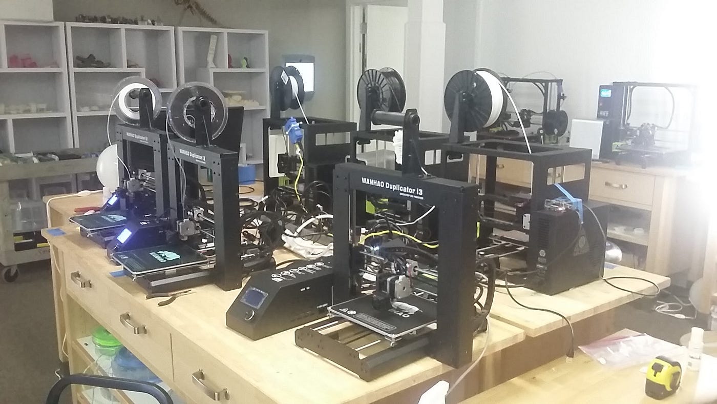 La sala de impresión 3D del laboratorio de innovación.