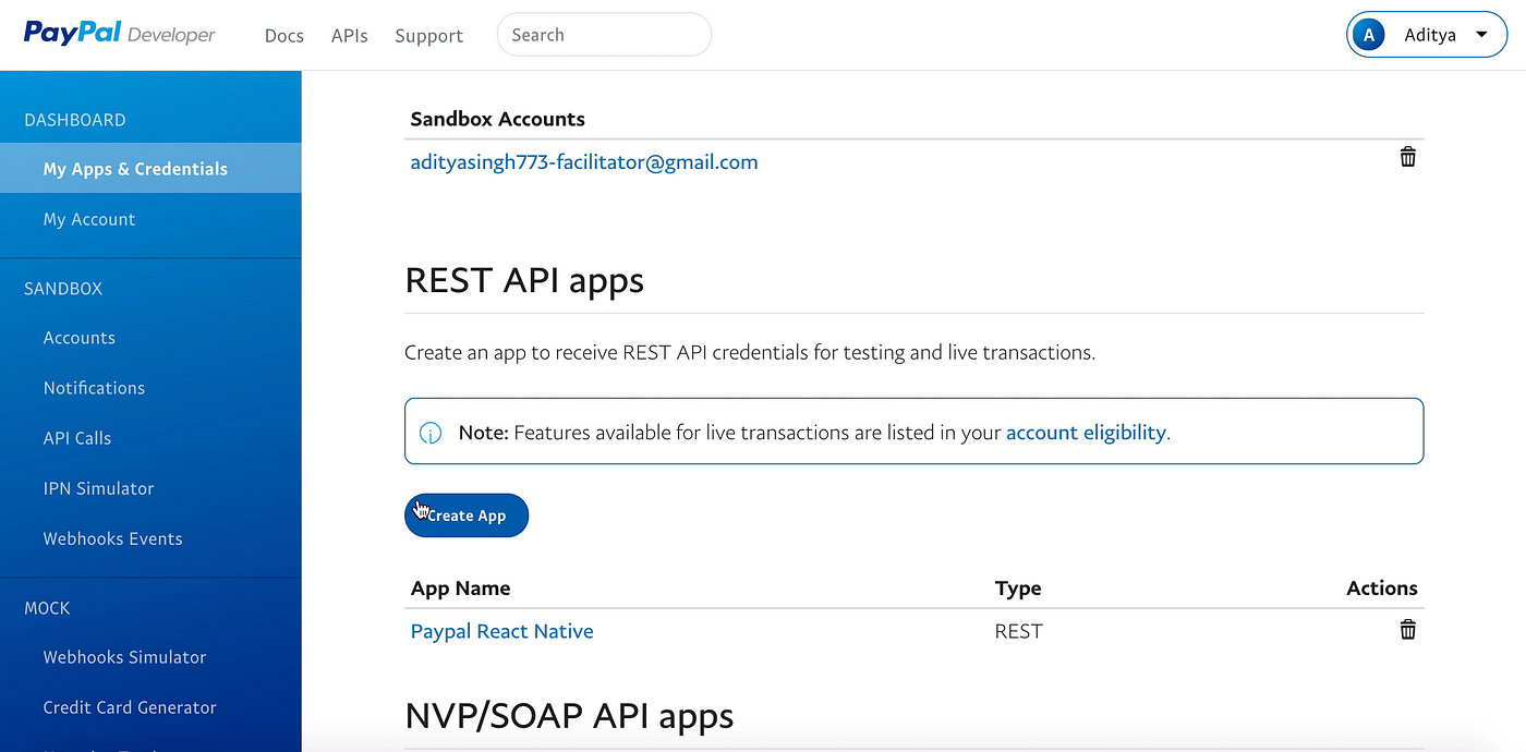 Integrating Paypal in your react native app | by Aditya Singh | Medium