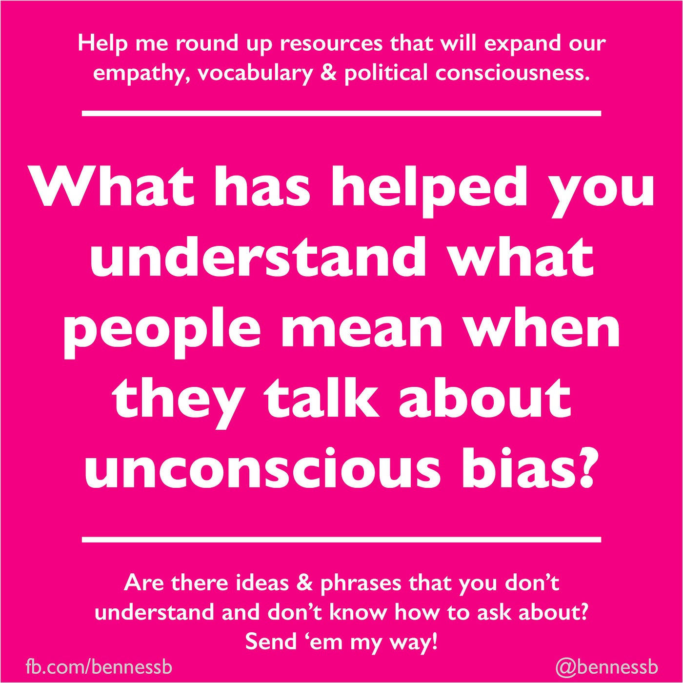 Unconscious Bias What People Mean By Brianne Benness Medium