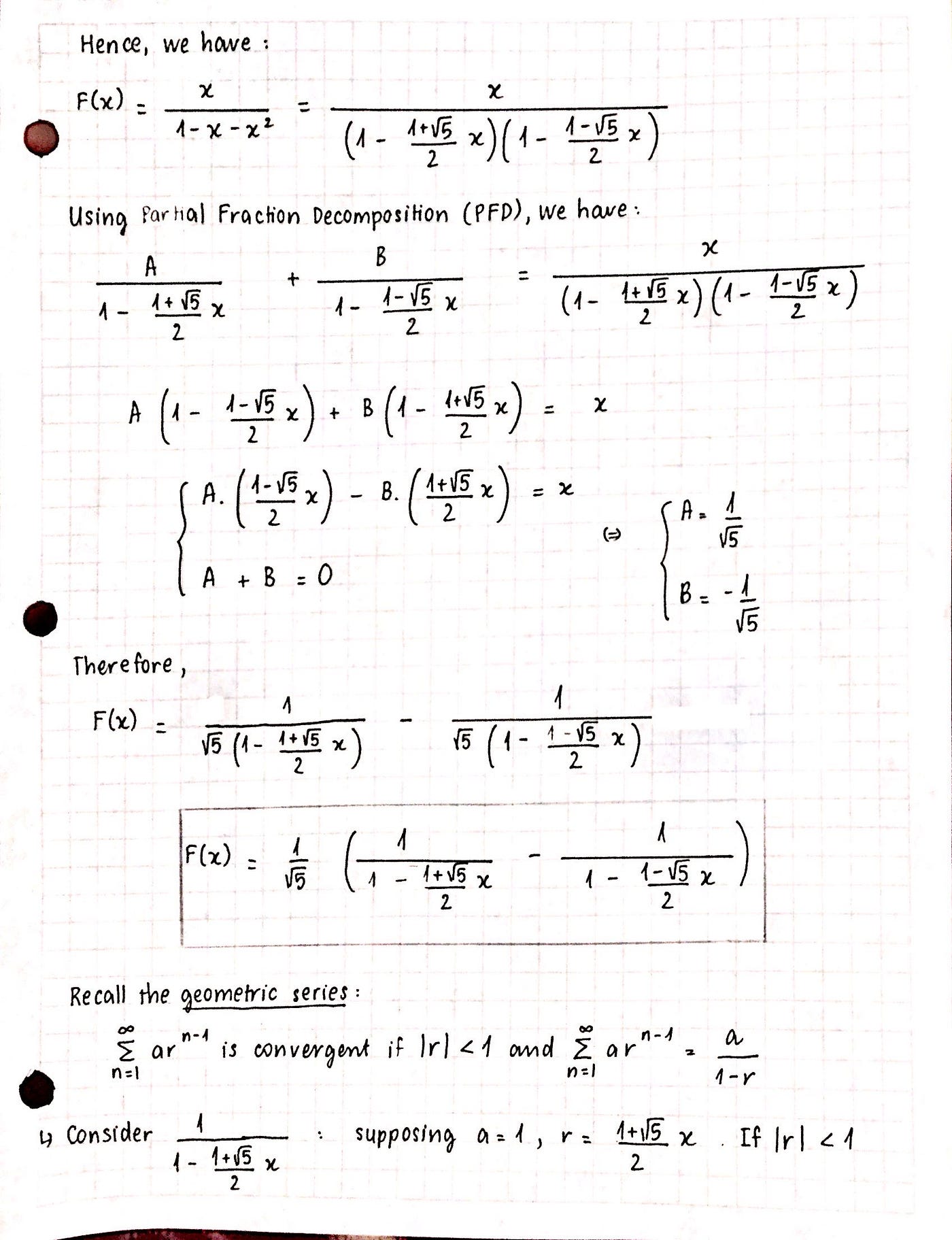 College Calculus III: The General Formula For Fibonacci Sequence | by Y ...
