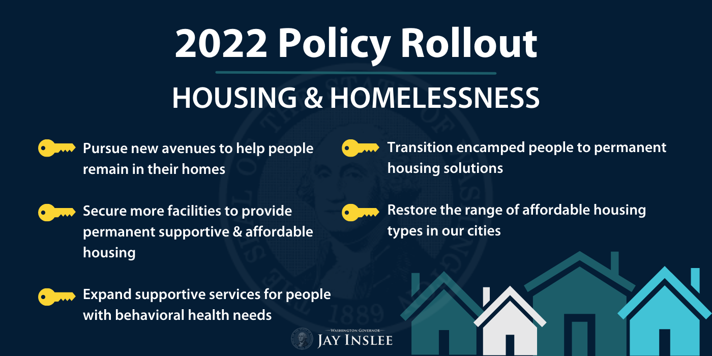 Inslee announces bold proposals for homelessness | by Governor Jay Inslee | Washington  State Governor's Office | Medium
