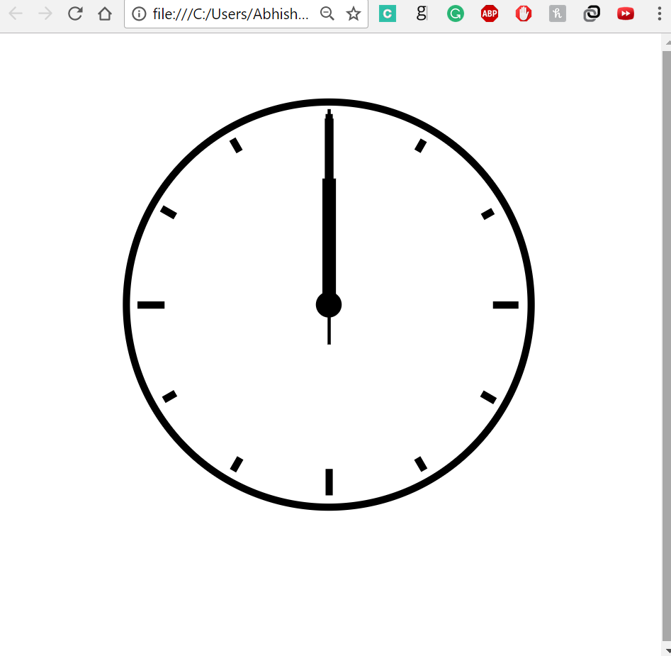 Make an Analog Clock using JavaScript | by Abhishek G. Saxena | Medium