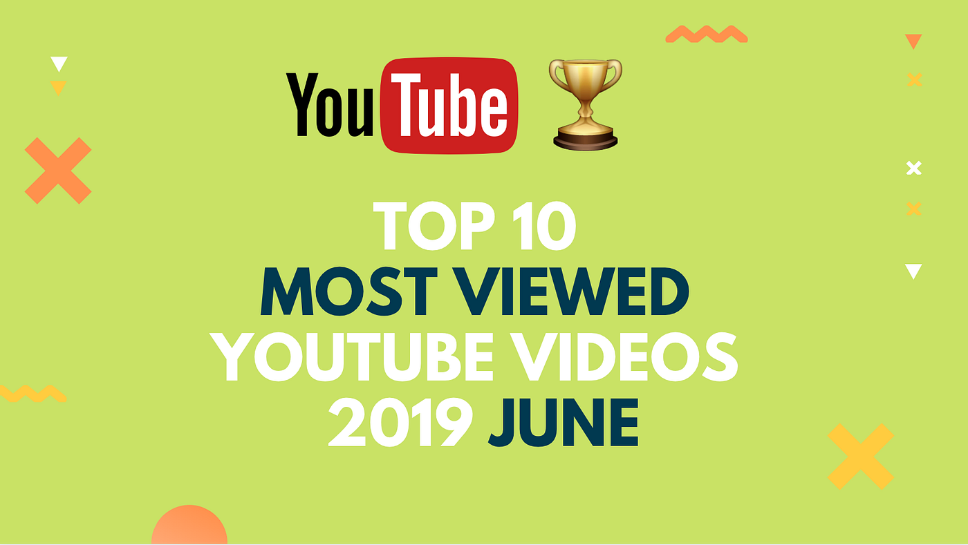 10 Most Viewed Youtube Video In 19 June By Socialbook Io Socialbook Medium