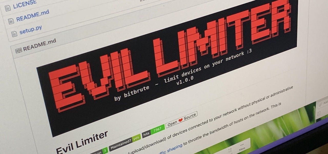 How to Control Network Traffic with Evil Limiter to Throttle or Kick Off  Devices | by Null Byte | Medium