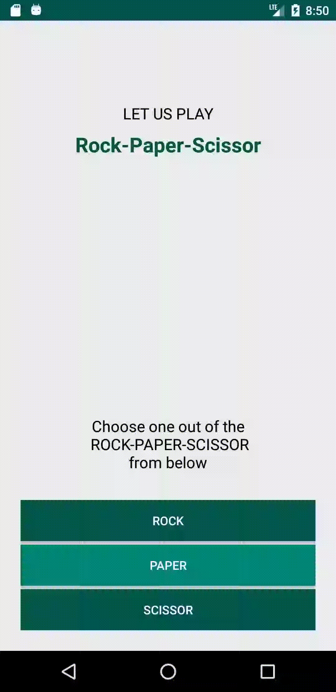 Developing Rock Paper Scissor Game In Android By Ayaz Qureshi Medium