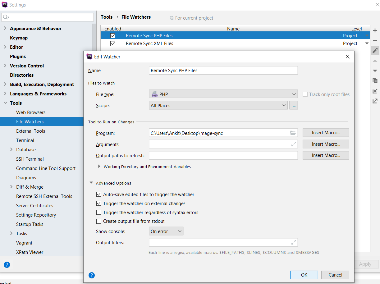 phpstorm filewatcher stylus phpstorm filewatcher stylus