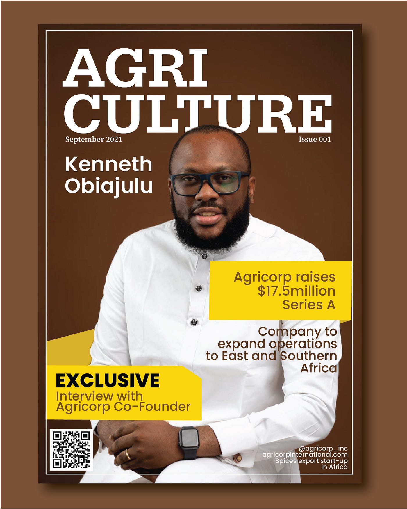 Interview and press release with Kenneth Obiajulu, Agricorp CEO
