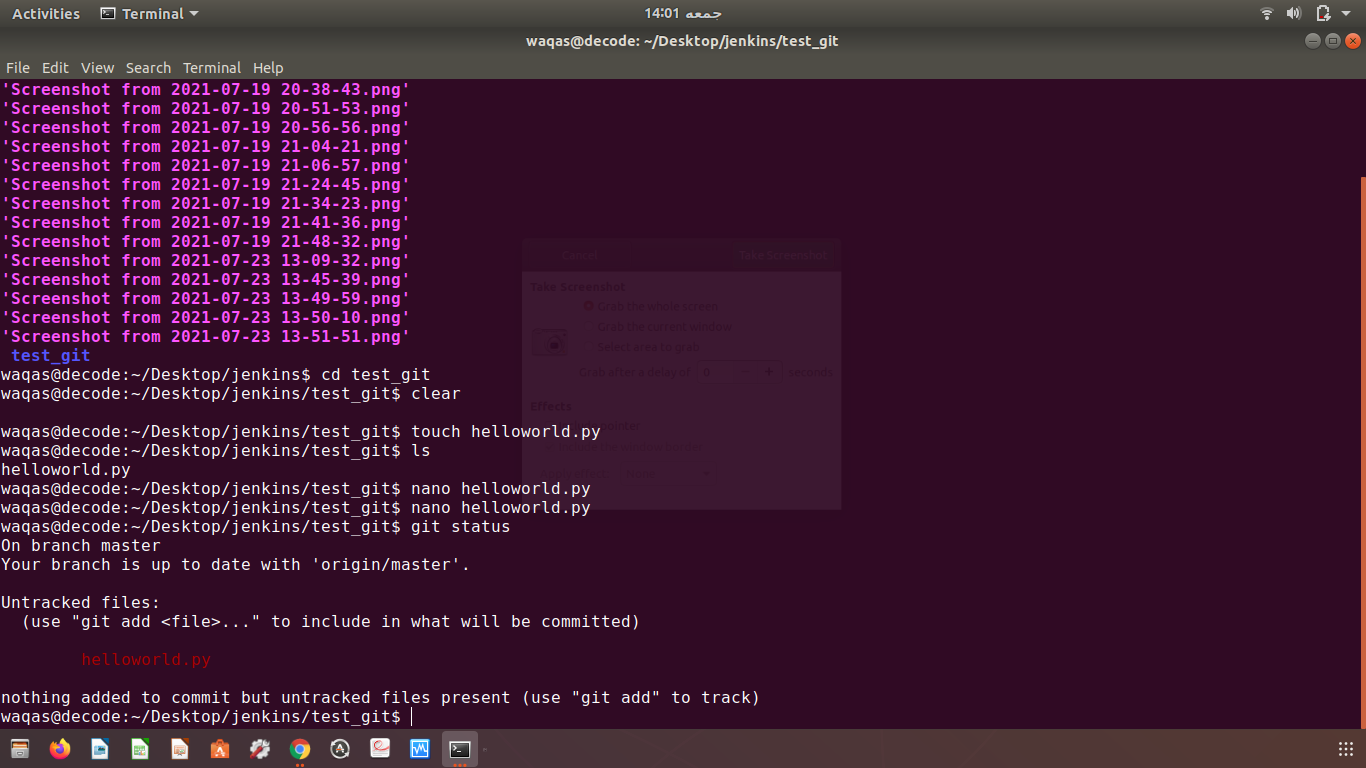 how to make git pull request on Jenkins using hook by Waqas Ahmed