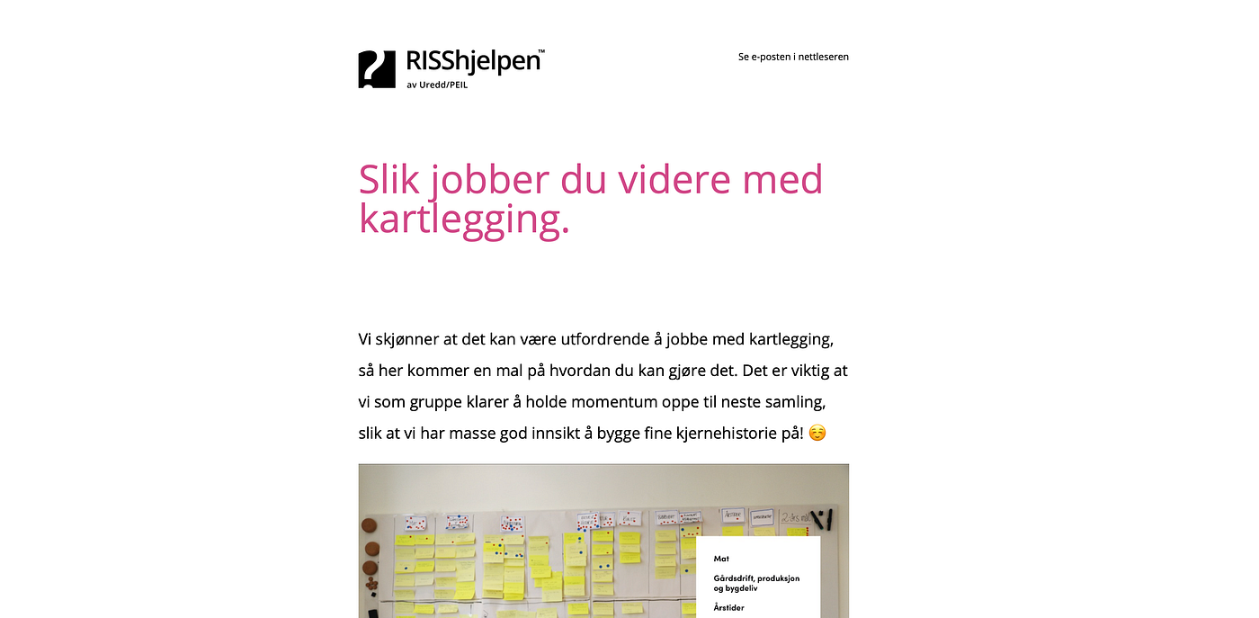 Kartlegging i RISS. Vi har hatt vår første samling i… | by Asbjørn ...