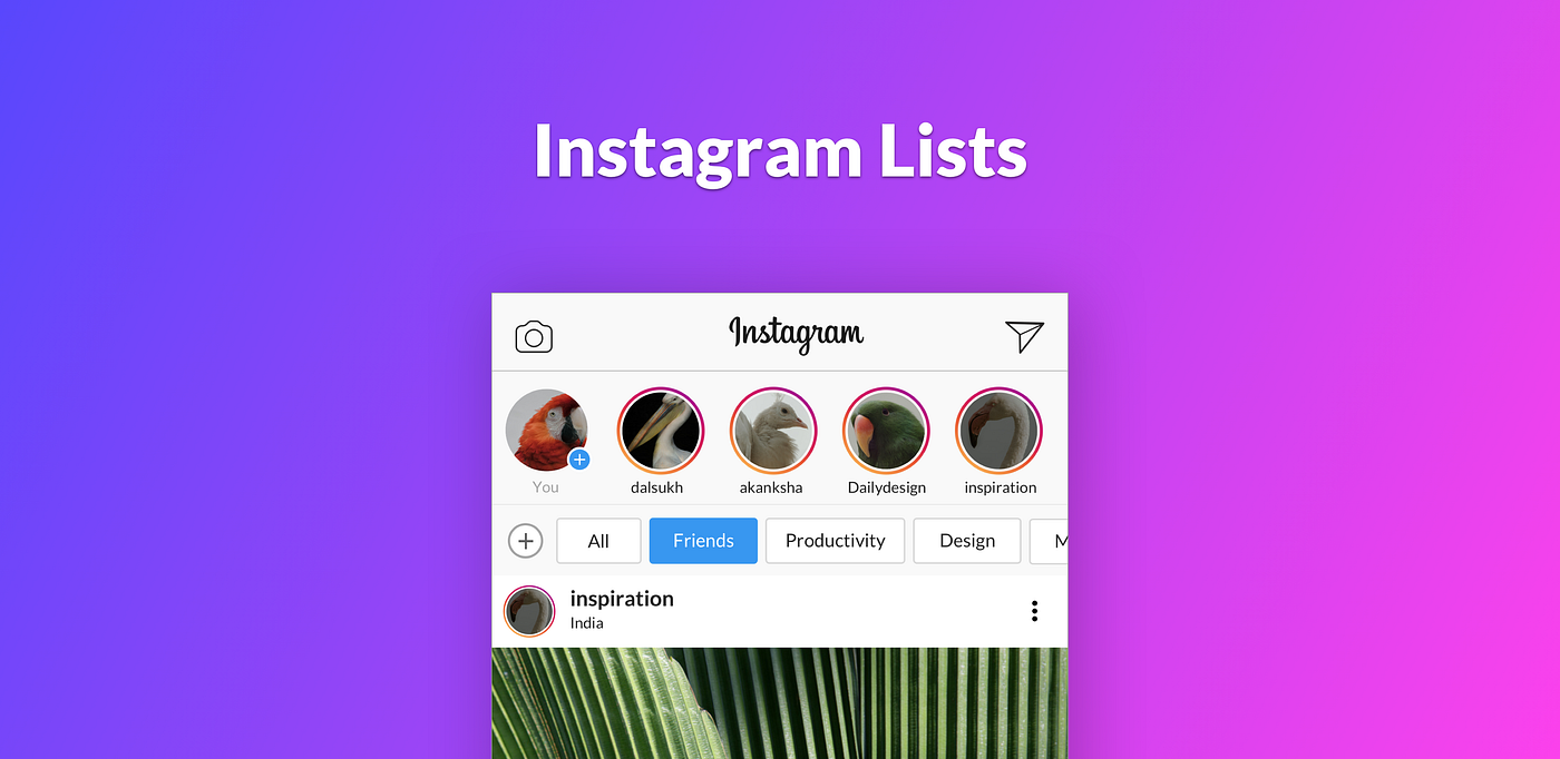 Instagram - UX Design Concept to Customize feed and Save time | by Dalsukh  Tapaniya | Muzli - Design Inspiration