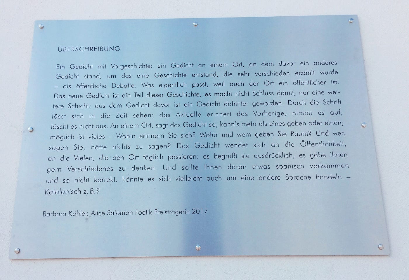 Unterrichtsidee zum Gomringer-Skandal in Berlin | by Björn Nölte ☕ | Medium