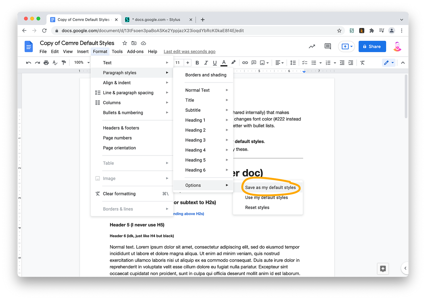How to make Google Docs not hurt your eyes by Cemre Güngör UX
