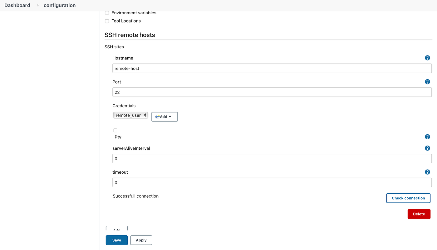Configuring SSH connection to remote host in Jenkins (SSH-plugin) | by  Abhishek Attri | Medium