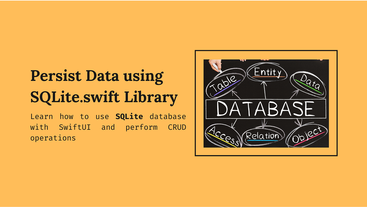 iOS — Persist Data using SQLite.swift Library with SwiftUI example | by  Amisha I | Canopas