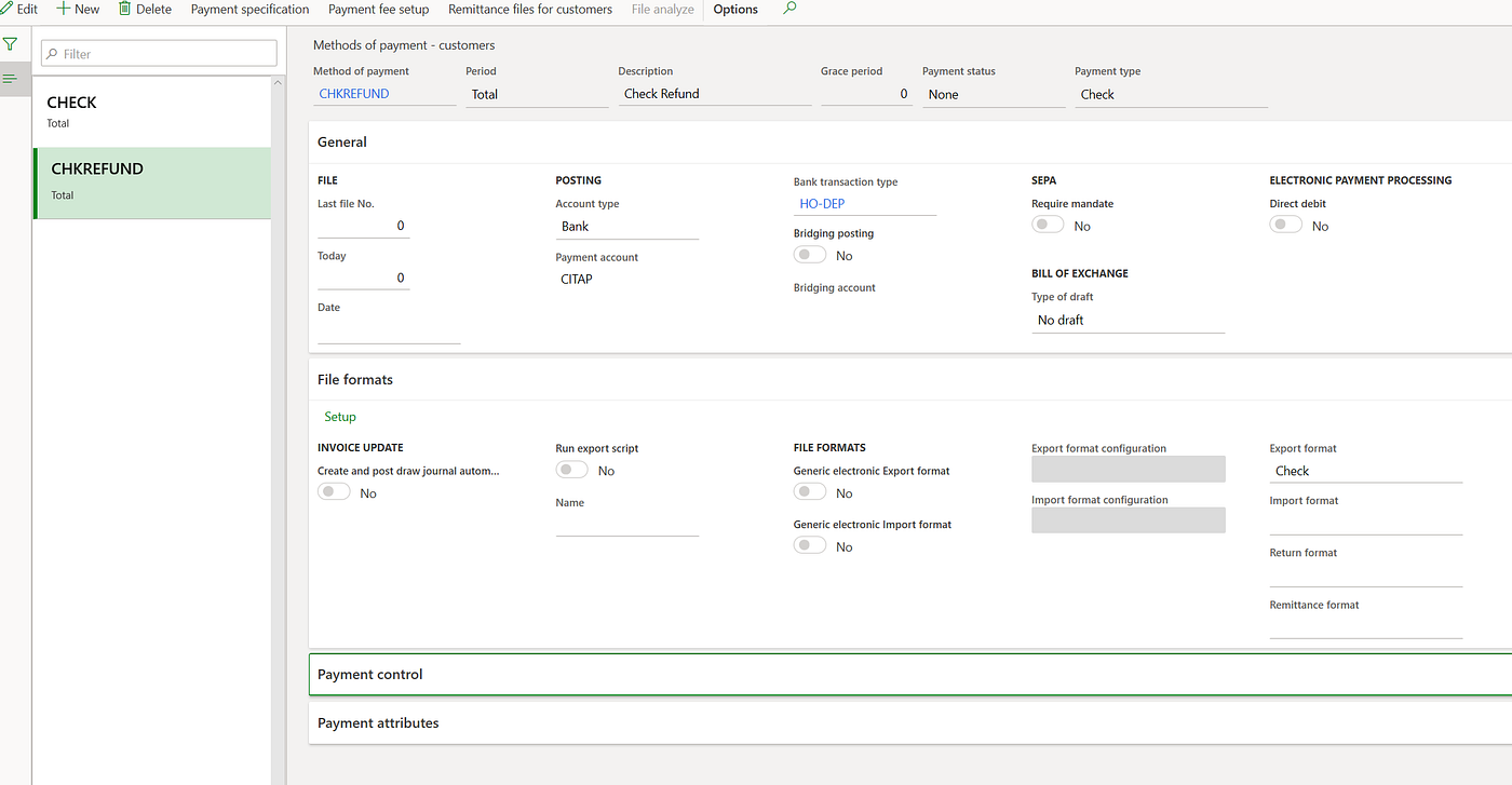 Learn how to refund retail customers through checks in Microsoft