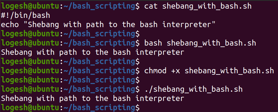 Shebang in Shell Scripting. What is shebang? | by Logesh | Medium