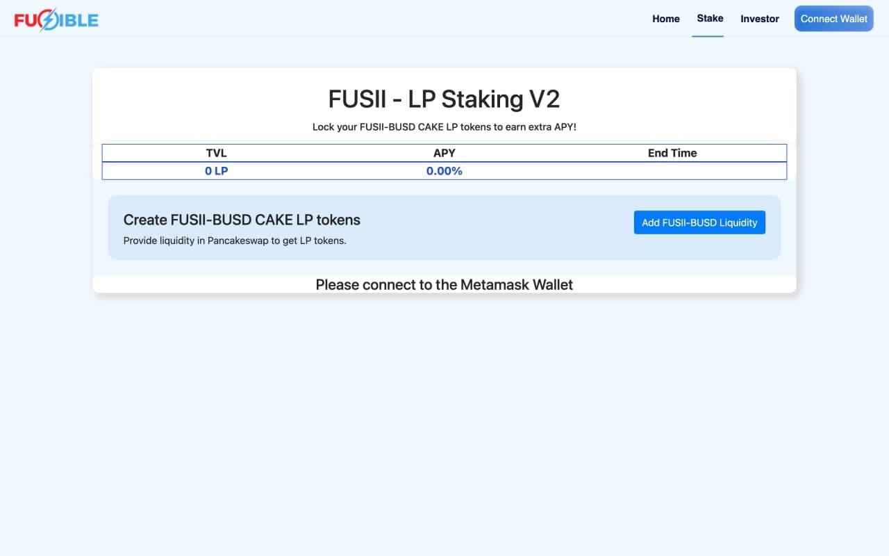 $FUSII-BUSD LP staking rewards program on Pancake Swap is ...