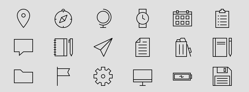 Download The Best Free Icon Packs Here Is A Few Sets Of Icons In The Same By Nick Babich Medium