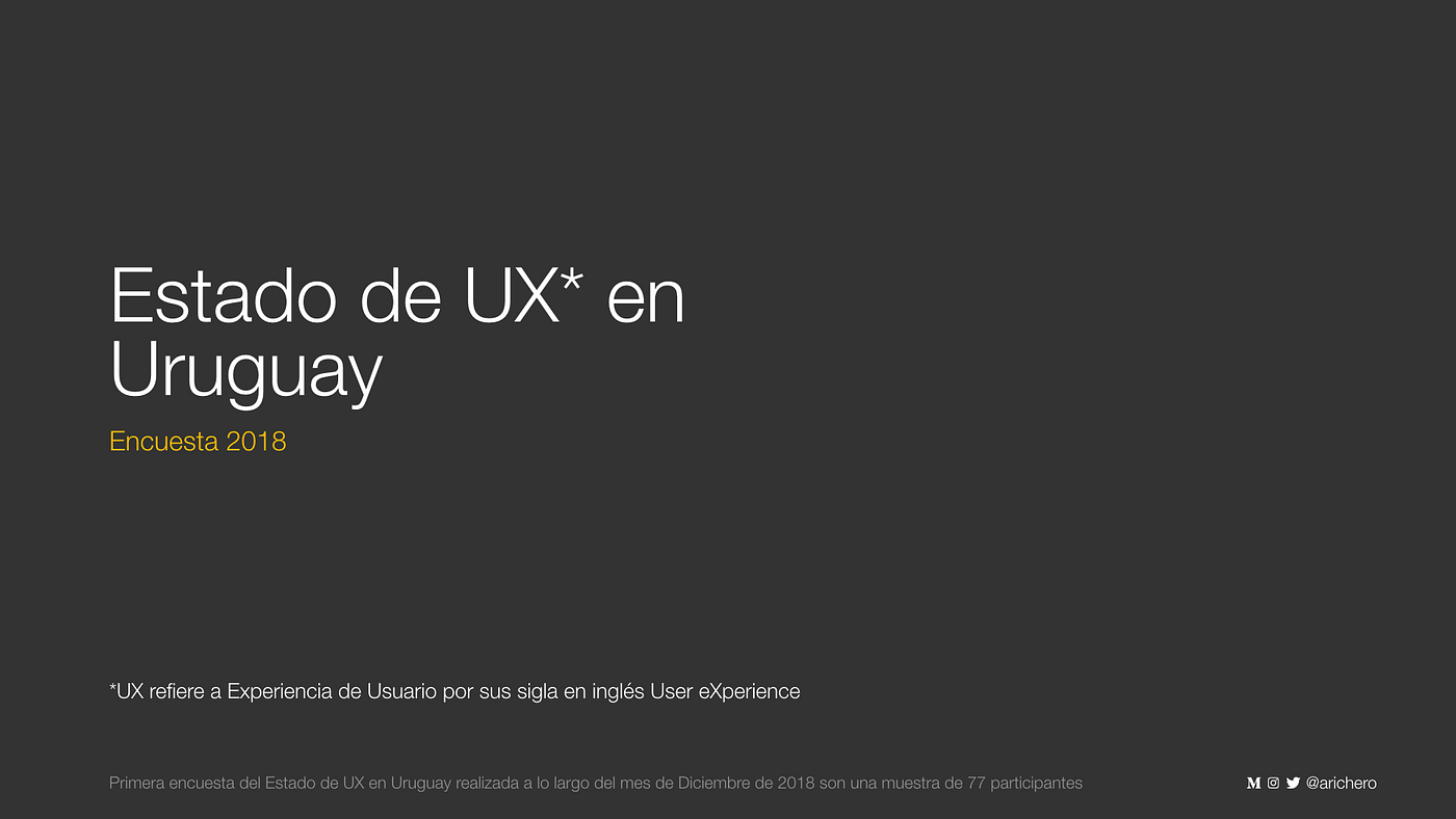 Cuanto Gana Un Diseñador Ux Ui Reporte: El Estado de UX en Uruguay 2018 | by Andrés Richero | IxDA  Montevideo
