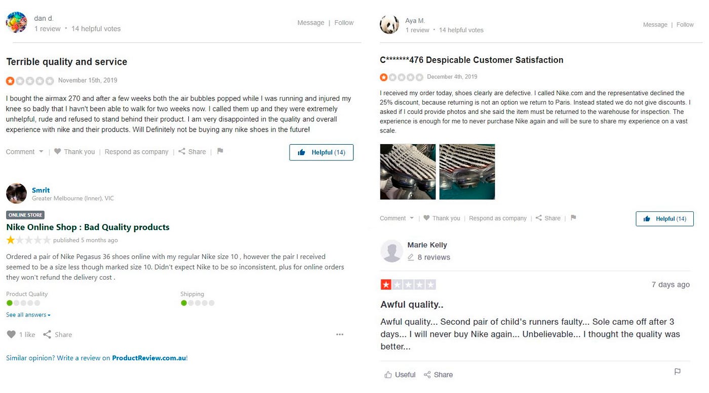 nike's customer service