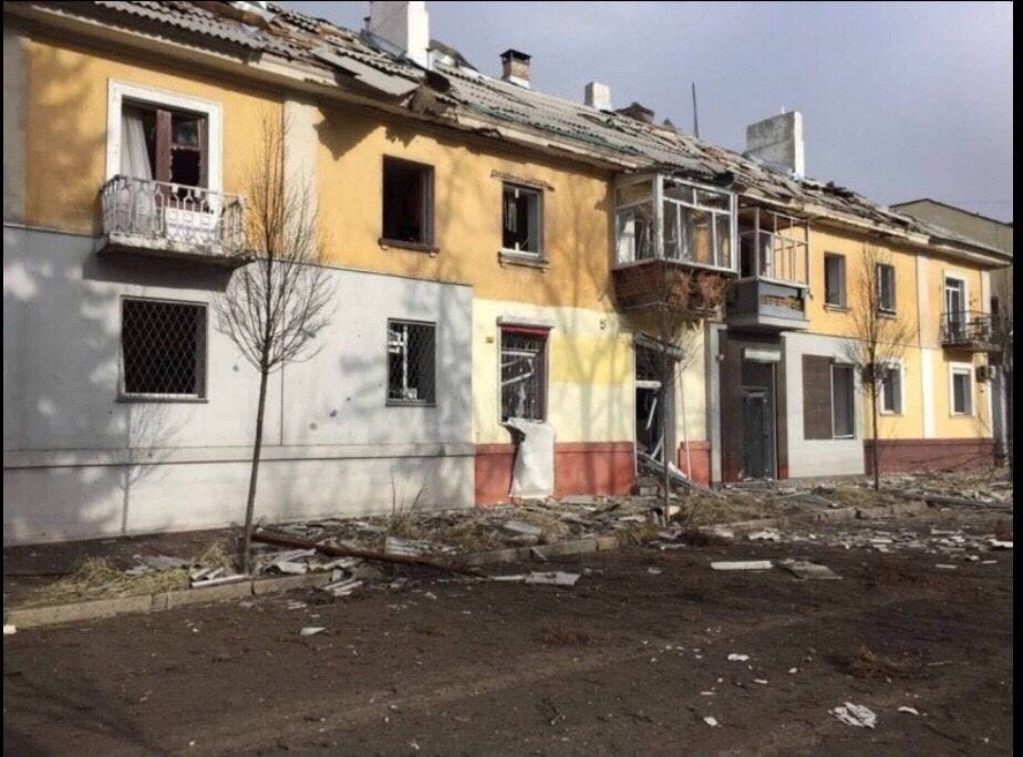 Calm street in the center of Chernihiv where I used to walk with my dog