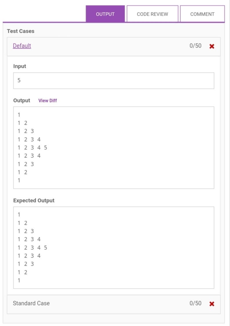🐍Pattern coding challenge with one twist🐍 | by Keerti Prajapati ...