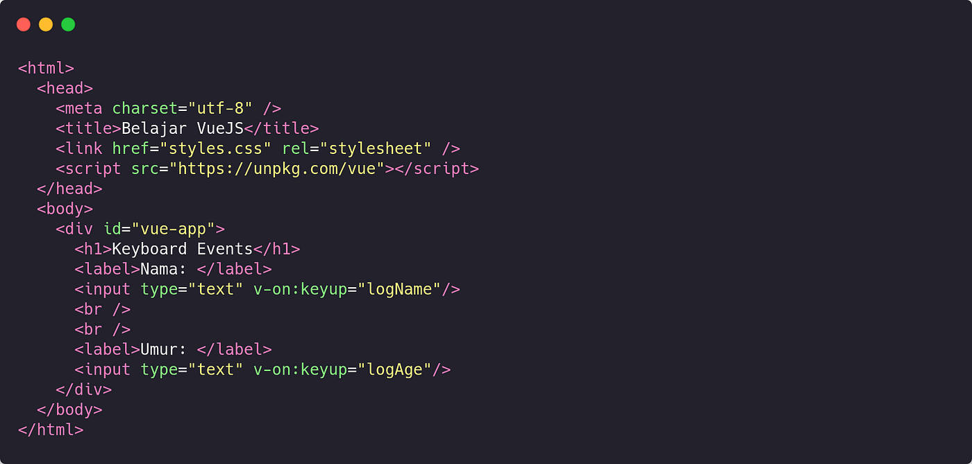 Yuk Belajar Vue.js 2 — Twoway Data Binding 8 by Rizal Asrul Pambudi