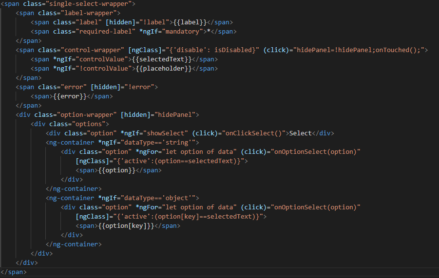 Angular Library - Creating Custom Control | by anoop r warrier | Medium