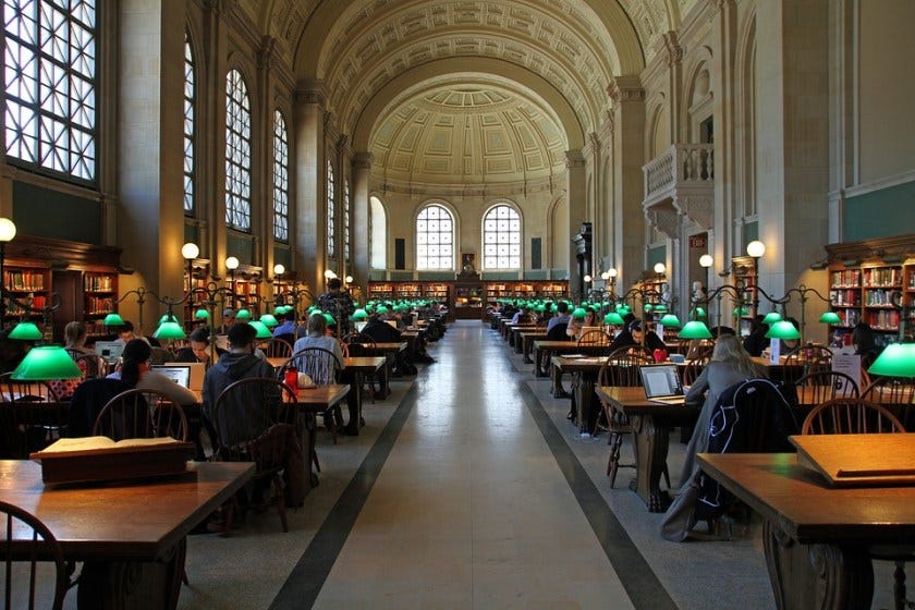 A vast library.