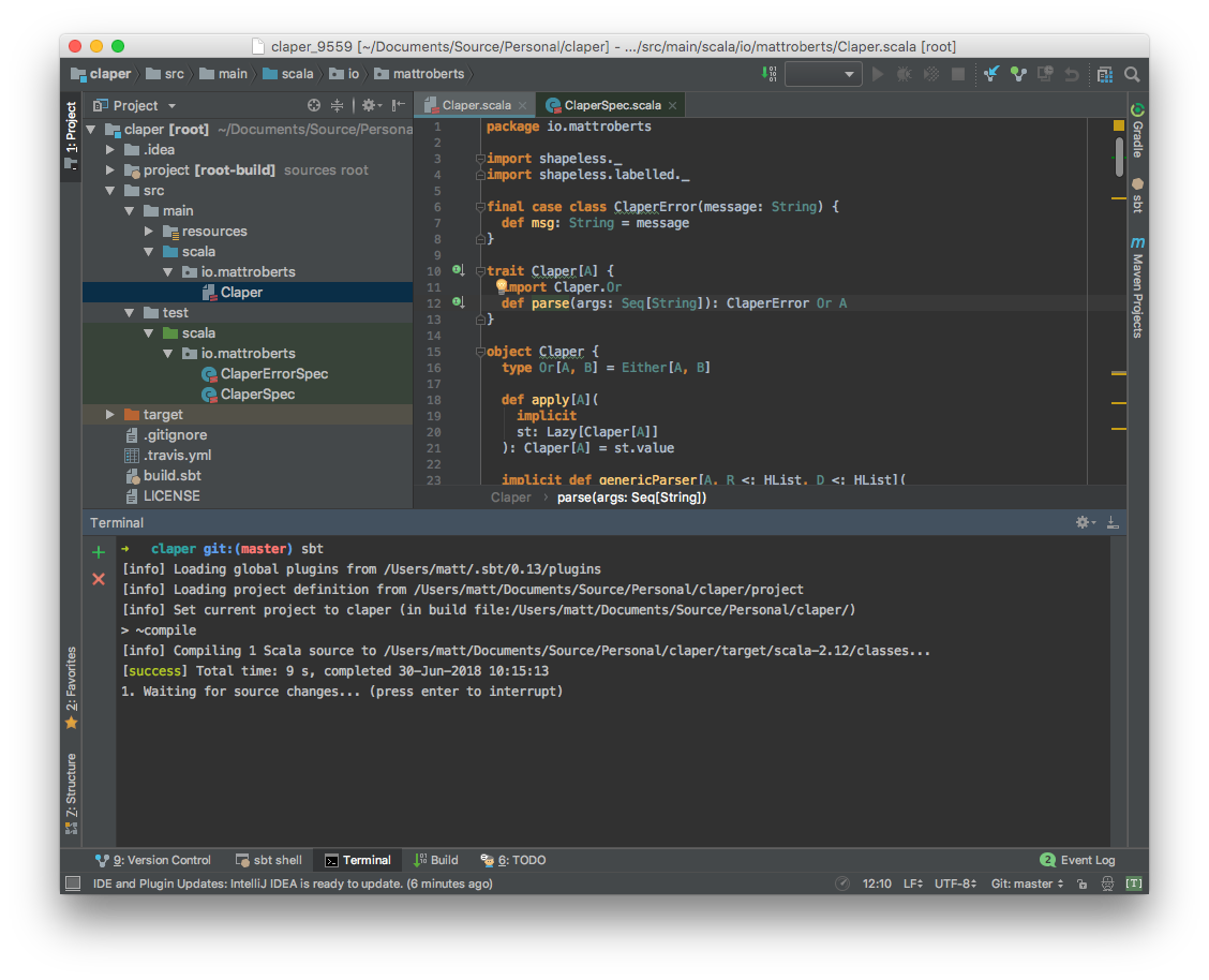 Using Scala, SBT and IntelliJ IDEA | by Matt Roberts | Medium