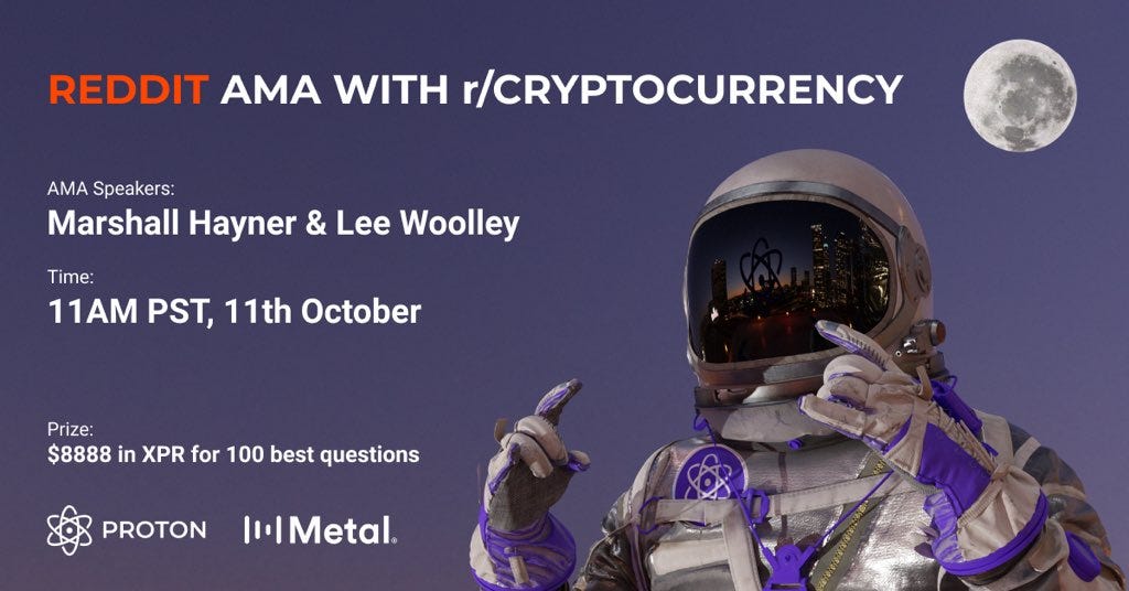 레딧 AMA Lee Woolley. Reddit r/CryptoCurrency AMA by ProtonKorea Medium