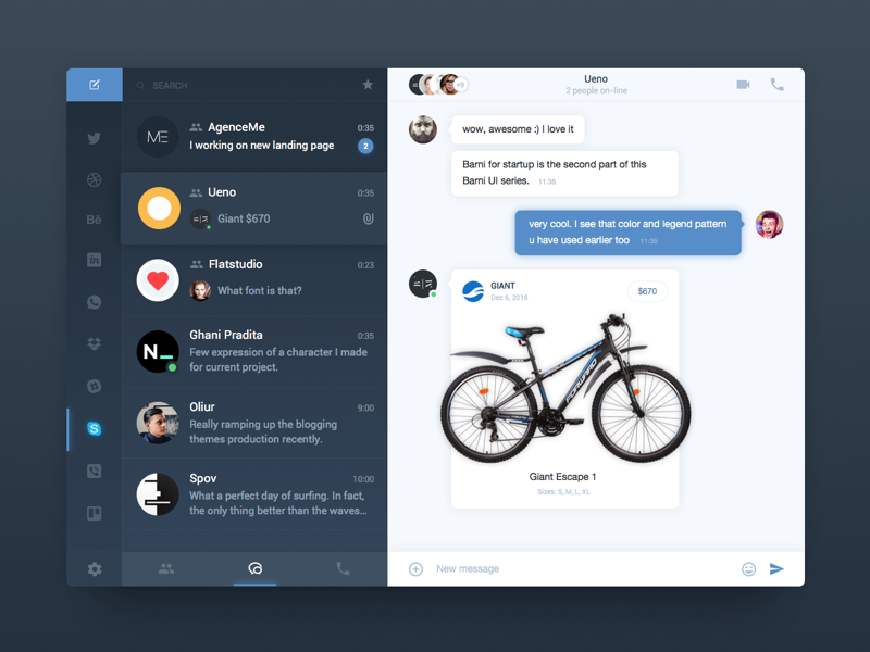 Messenger And Chat App Uis I Plan On Doing Some Design Exercises By