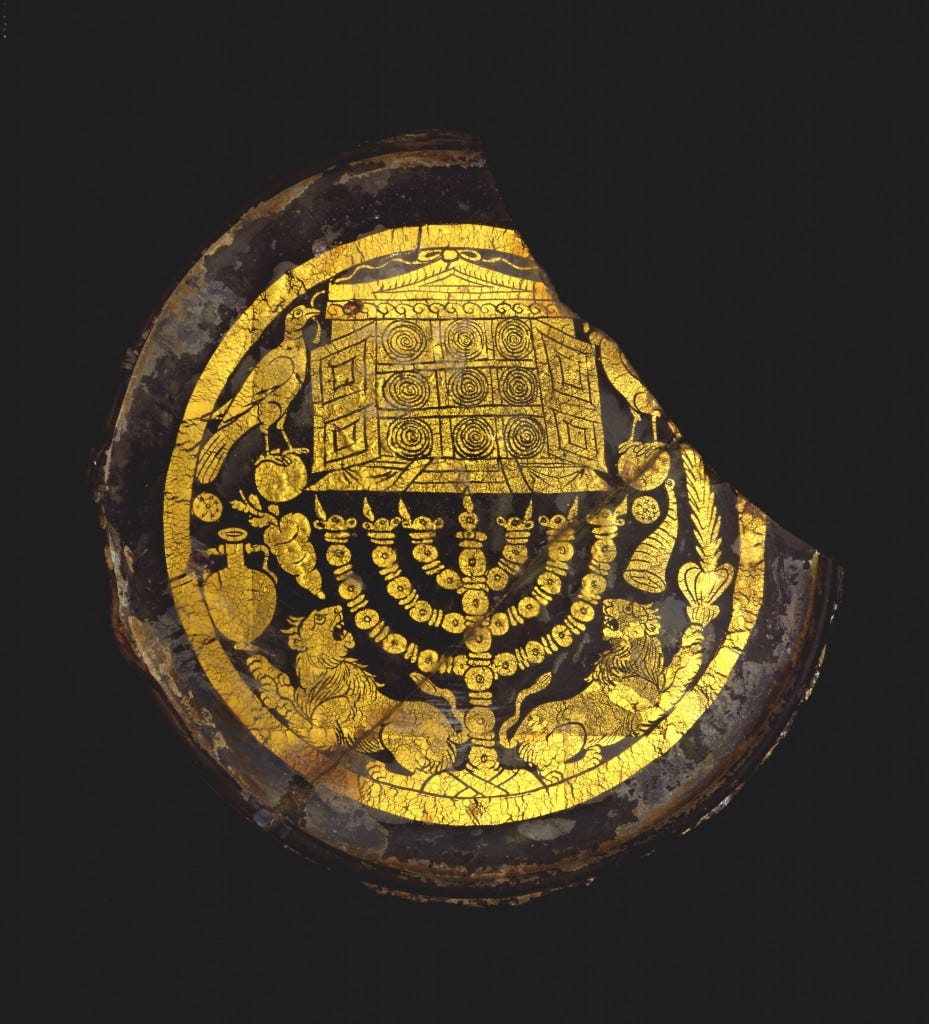 Hicham Aboutaam Glass Menorah