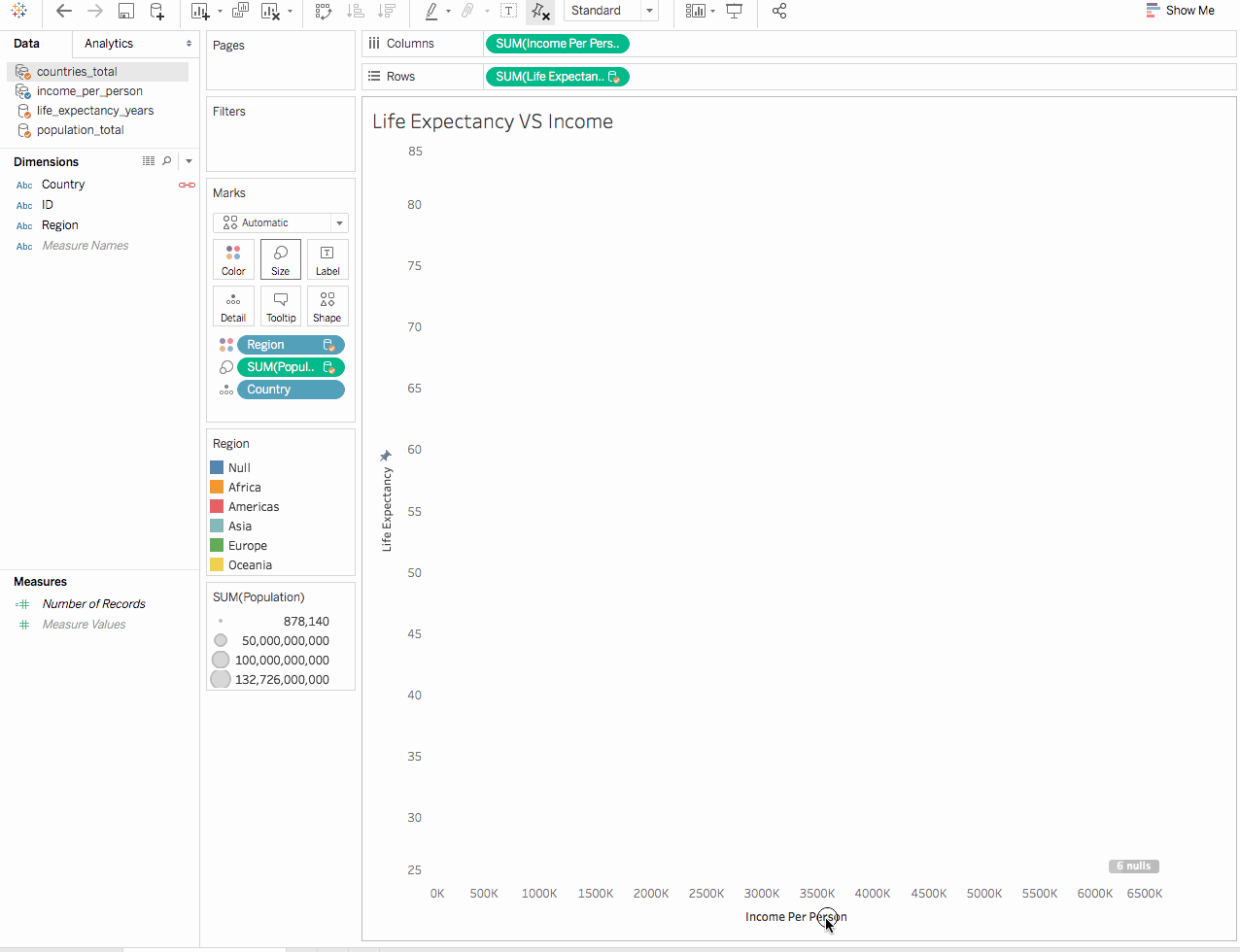Recreating Gapminder in Tableau A Humble tribute to Hans Rosling by