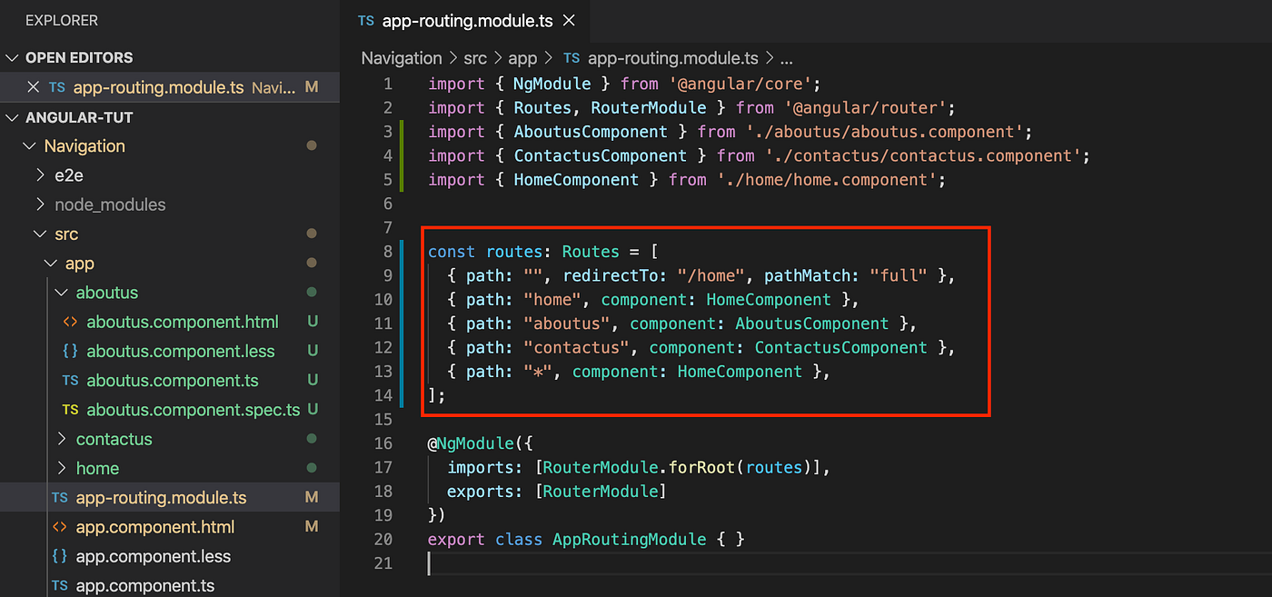 How to create navigation in Angular 9 Application using Angular Router | by  ZeroesAndOnes | Medium