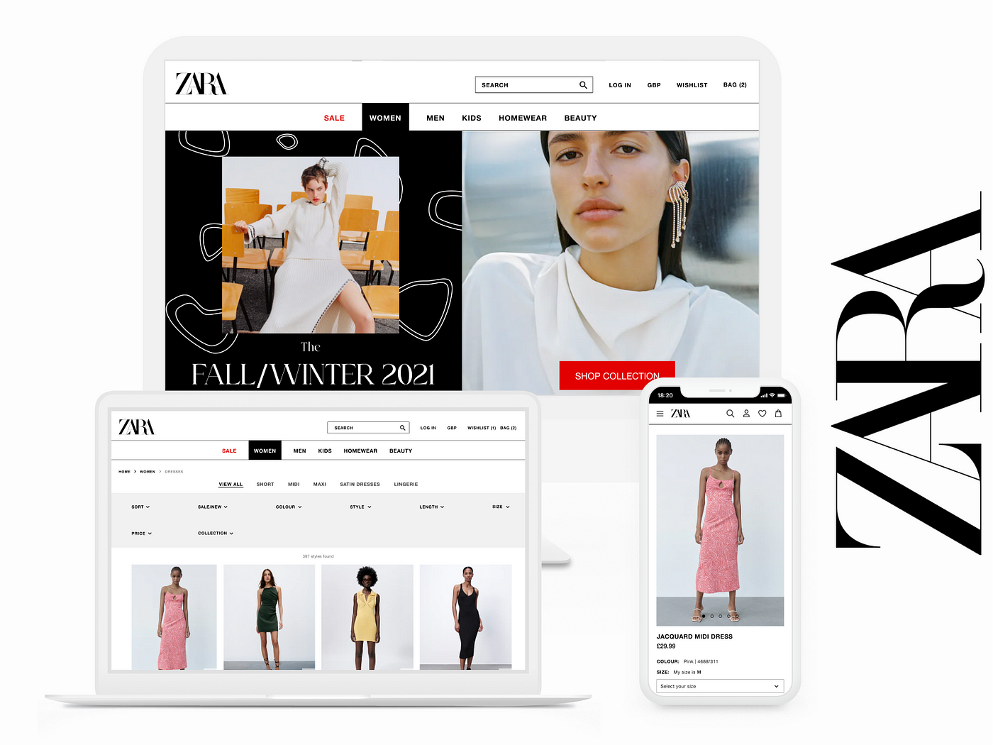 ZARA — An E-Commerce UX/UI Case Study | by Dominique S | Medium