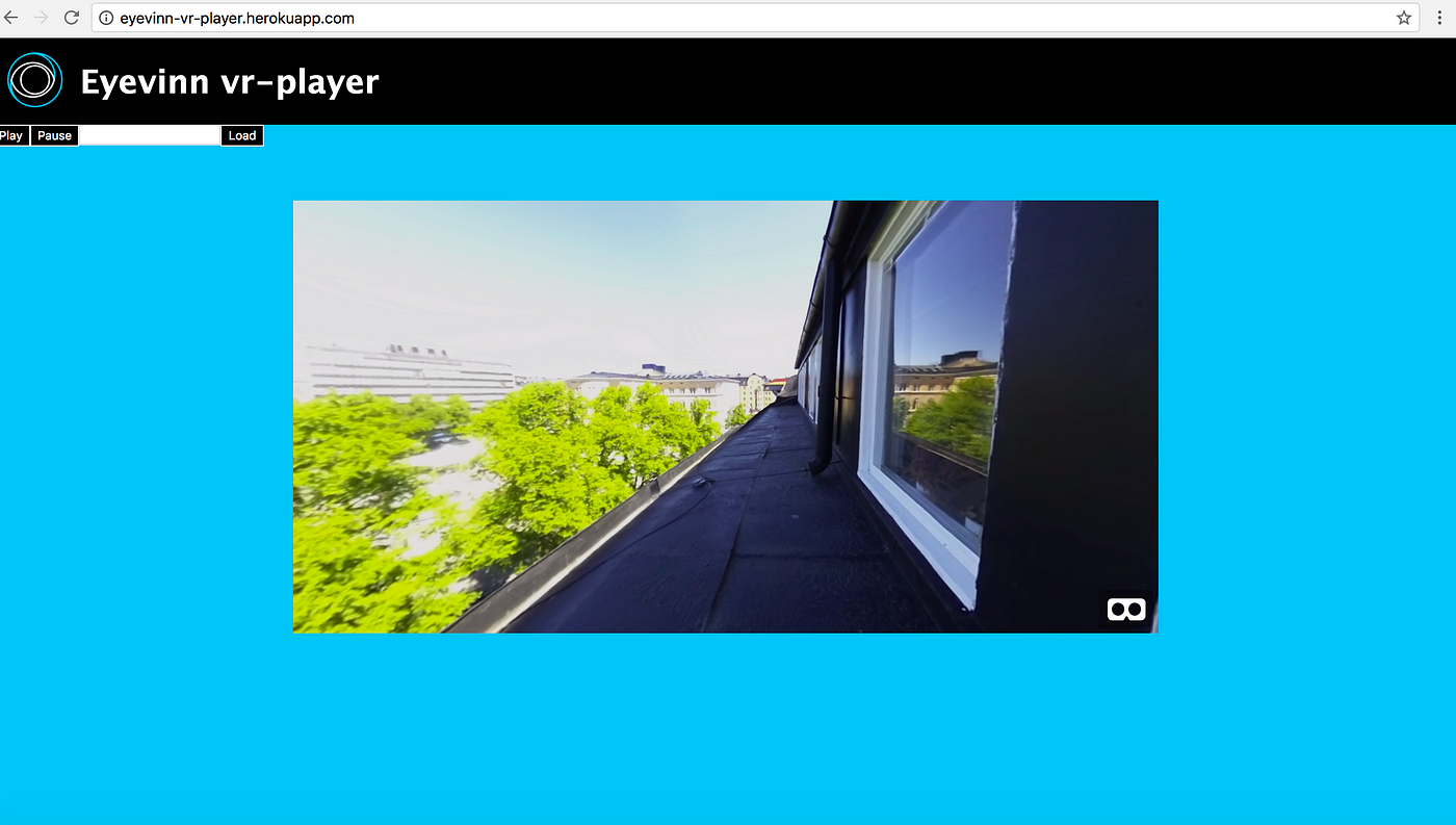 HTML5 video player for live 360 video streaming | by Eyevinn Technology |  Medium