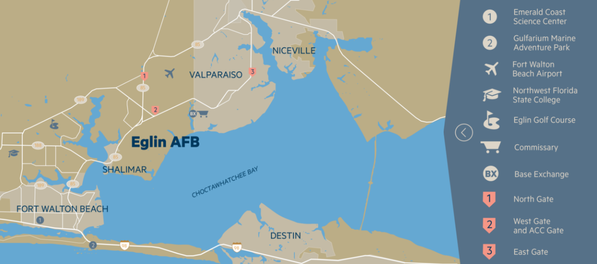 Eglin Air Force Base Map Maping Resources