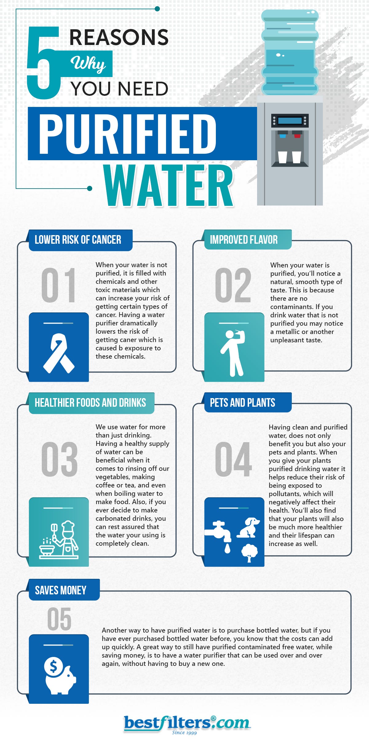 5 Reasons Why You Need Purified Water [Infographic] by Bestfilters