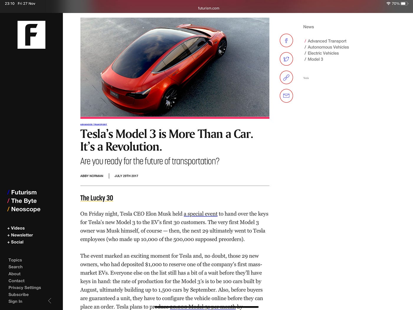 UX takeaways from Tesla's Model 3 interface | by Danny Bluestone | UX  Collective