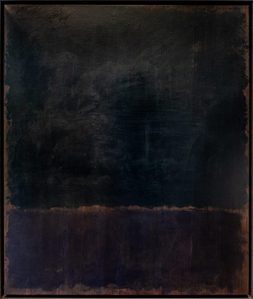 Black Blue Painting by American Artist Mark Rothko, who’s works I cannot get enough of at the moment