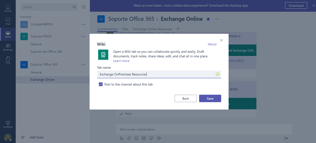 Office 365 New Wiki Tab In Microsoft Teams By Juan Carlos Gonzalez Regarding 365