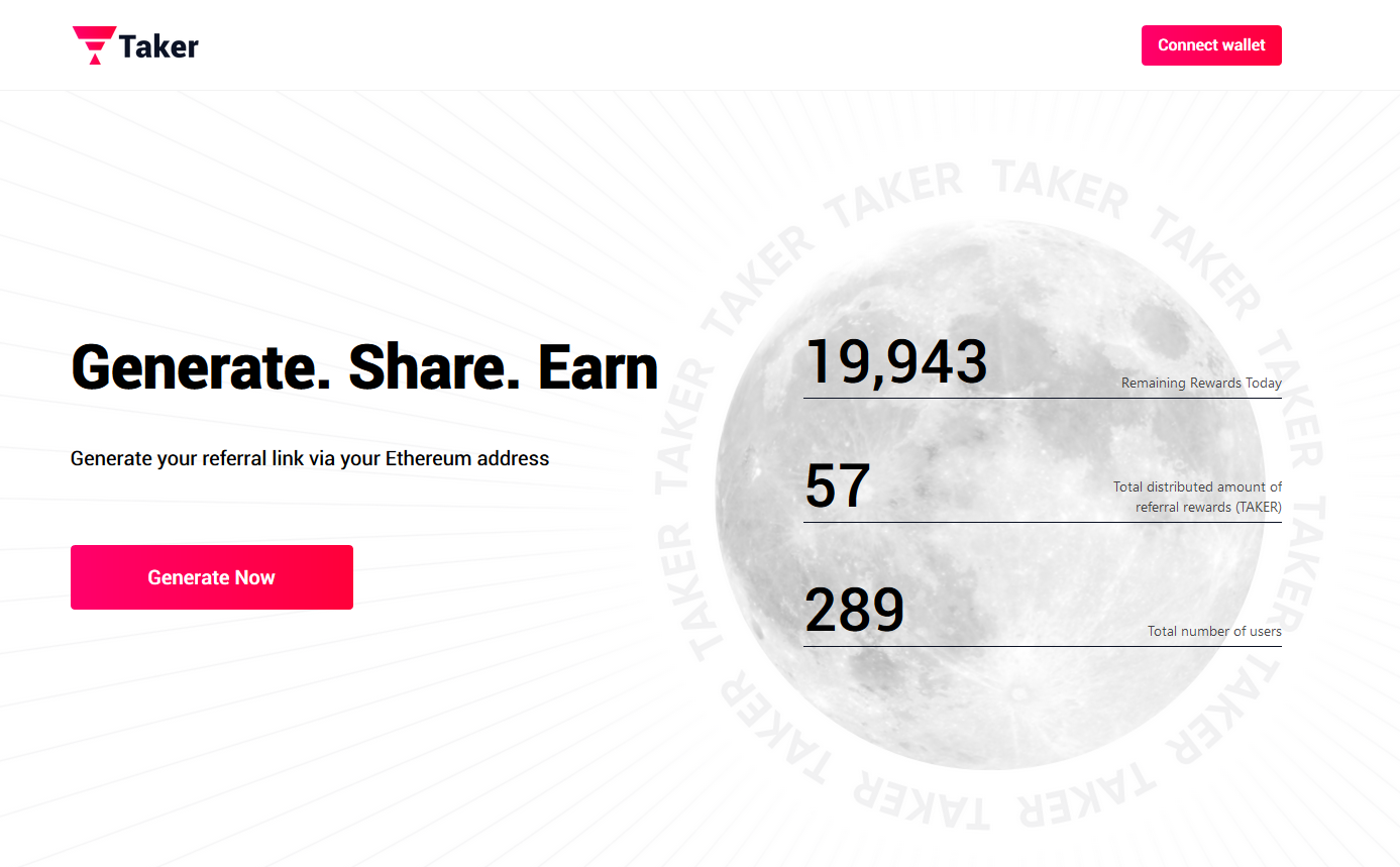 Invite Friends to earn $TAKER. Referral program is on live. For users… | by  Taker Exchange | Medium