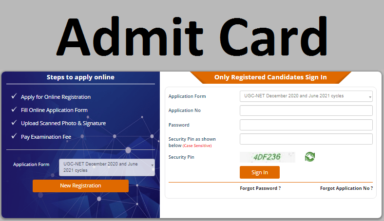 ugc net admit card