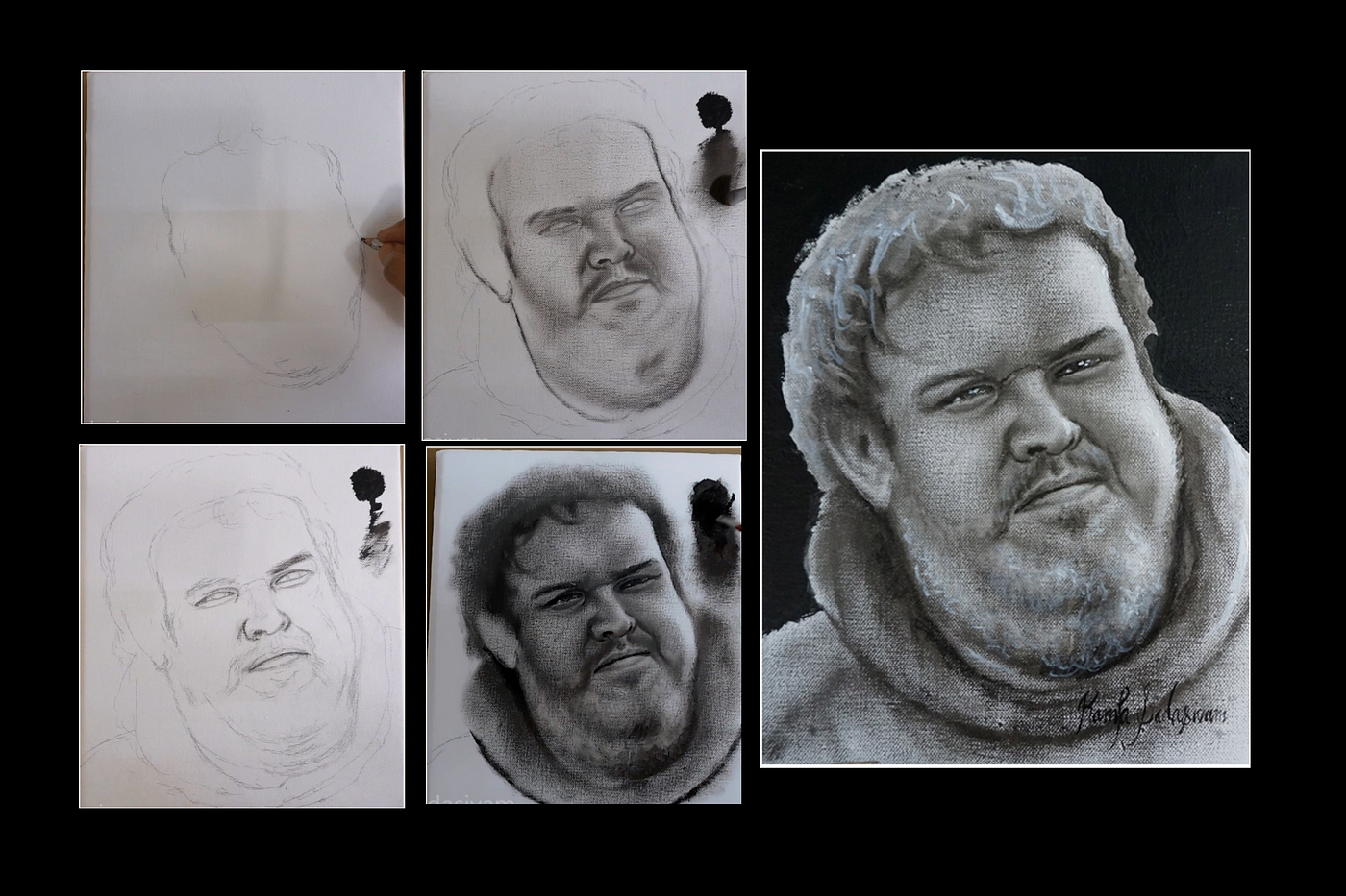 How to draw a realistic portrait | Freehand style | by Artist  RamyaSadasivam | Medium